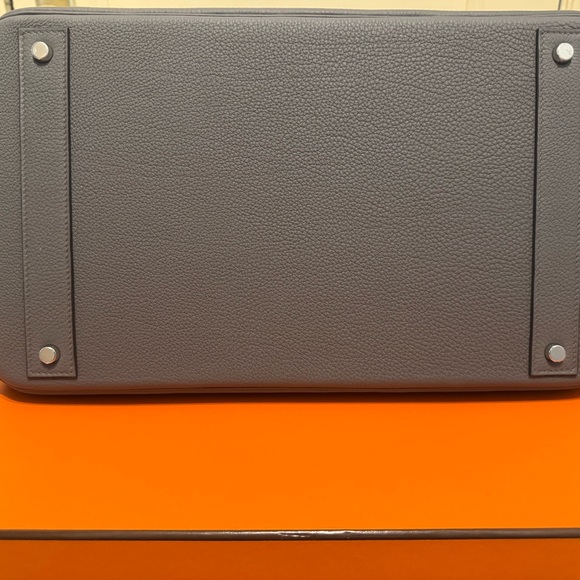 Elegant Hermes 2025 HAC 40 in Etain Togo on Palladium Hardware - Picture 11 of 14